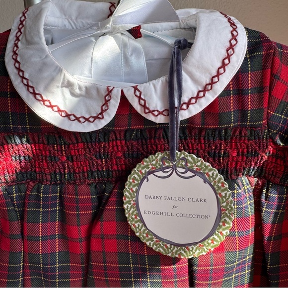 Edgehill Collection x Darby Fallon Clark Gunner Plaid Peter Pan Collar Bubble - Picture 6 of 8